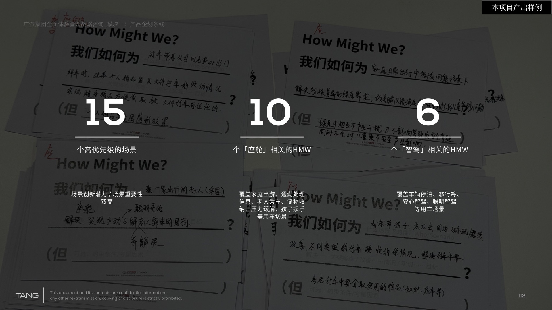 优先体验场景与 HMW 问题成果概览