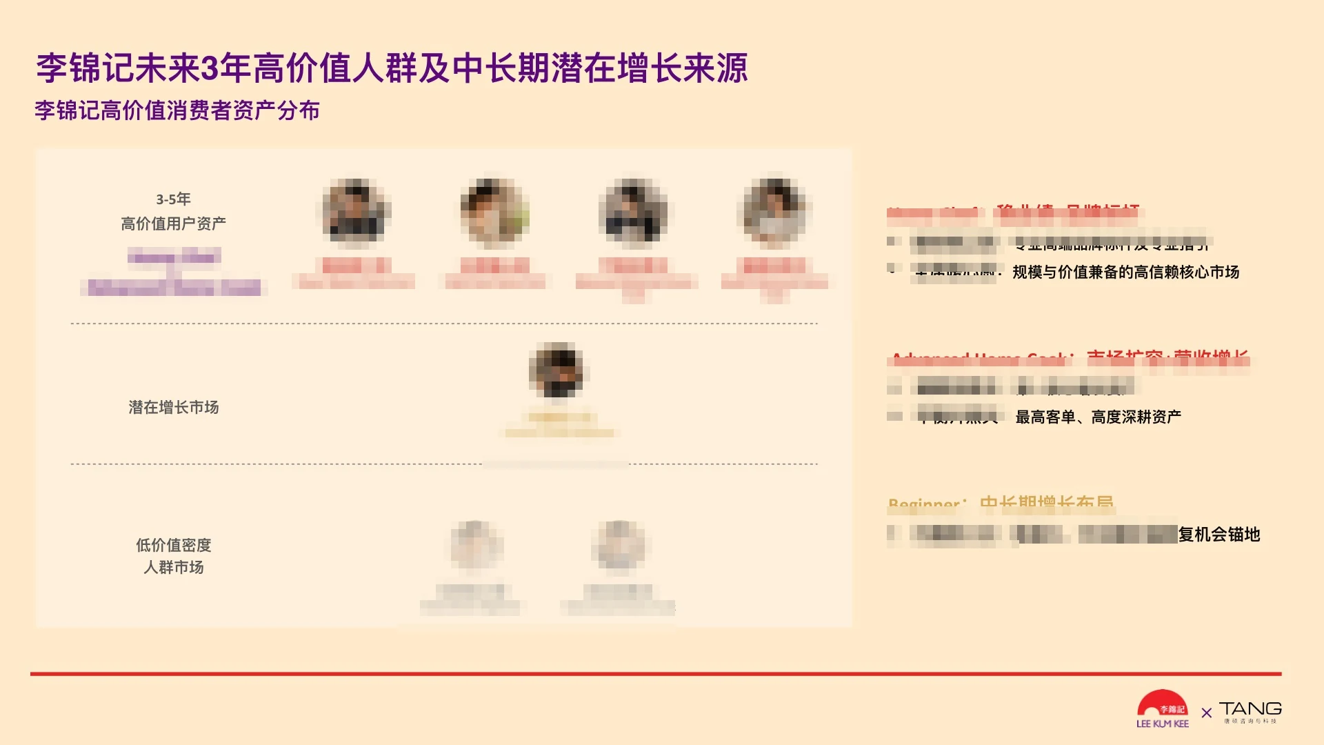 重点消费者画像组合脱敏截图