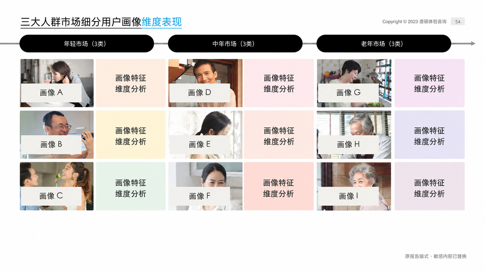 九类画像总览，名称与行为分析细节已隐藏