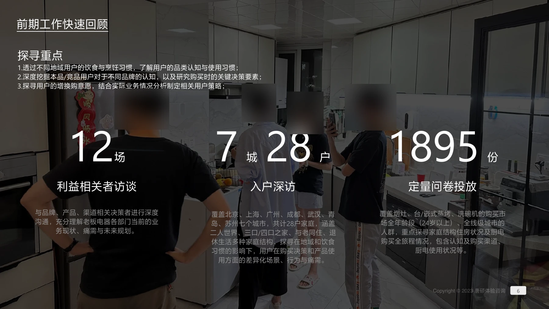 业务访谈、家庭深访与问卷研究的执行概览